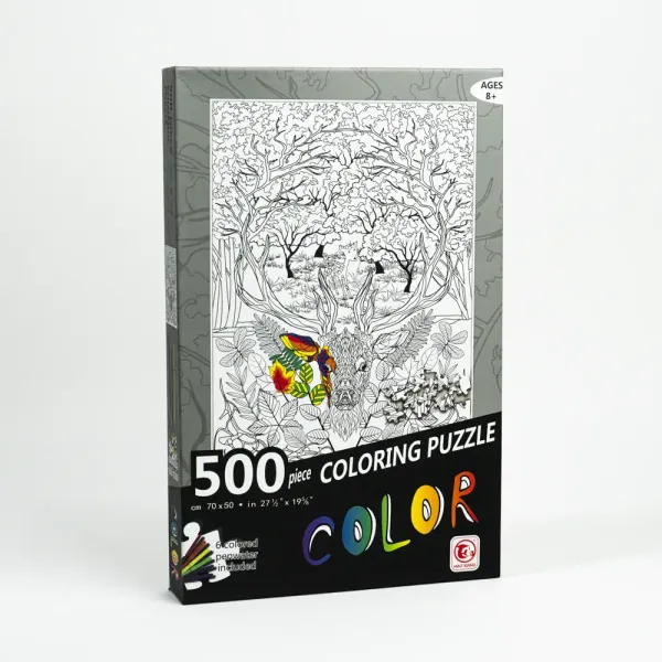 Пазлы-разукрашка 500 штук 70*50 см Олень 88107
