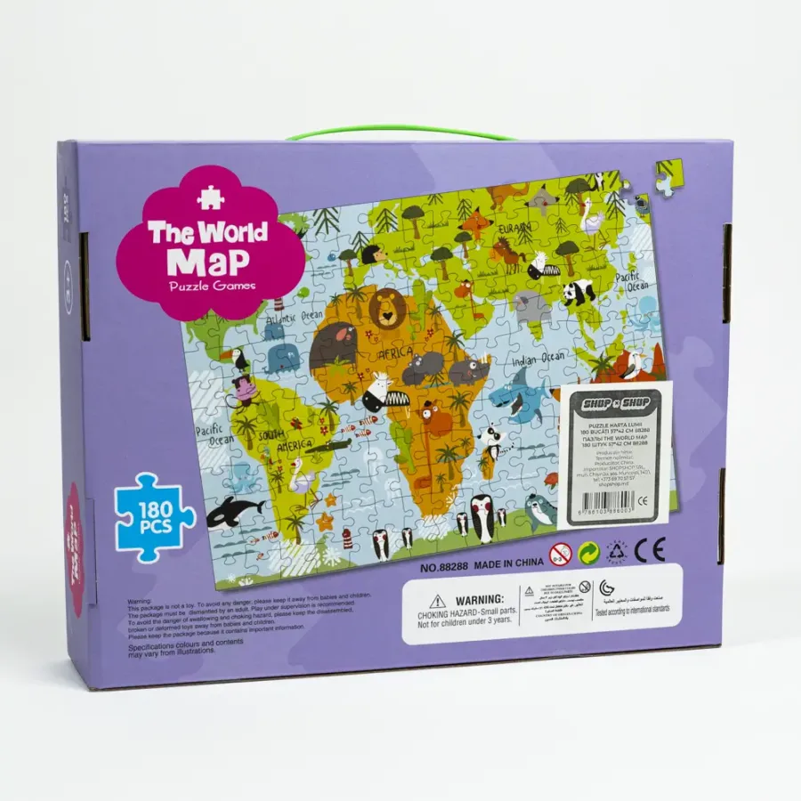 Пазлы The World Map 180 штук 57*42 см 88288