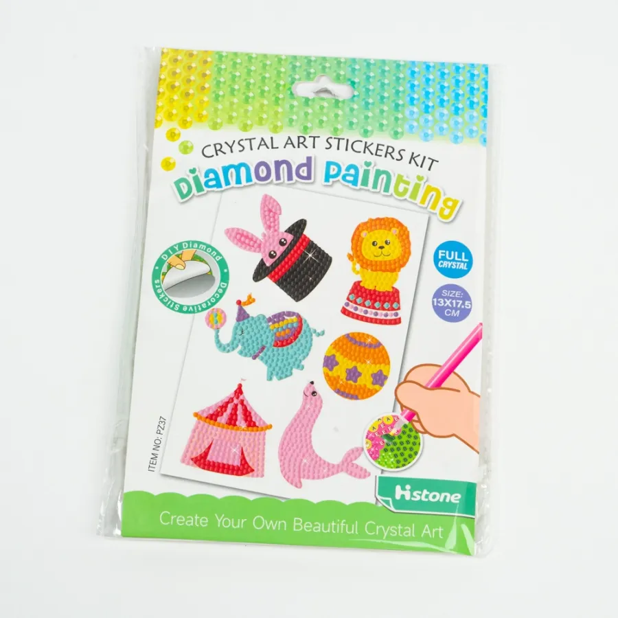Наклейки мозаика алмазная набор 6 шт (12,5*17,5см)