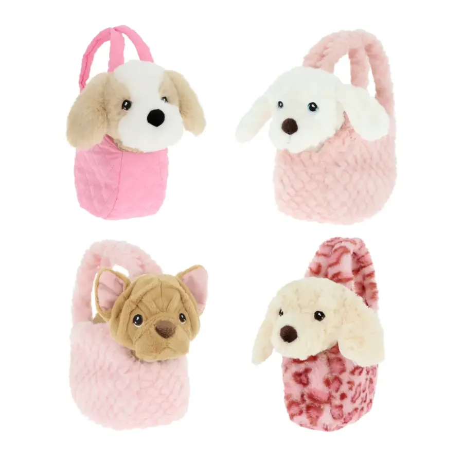 Игрушка мягкая Keel Toys Keeleco Puppy in Bag (18 см, ассорти 4 вида)
