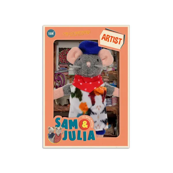 Игрушка мини-мышка Художник