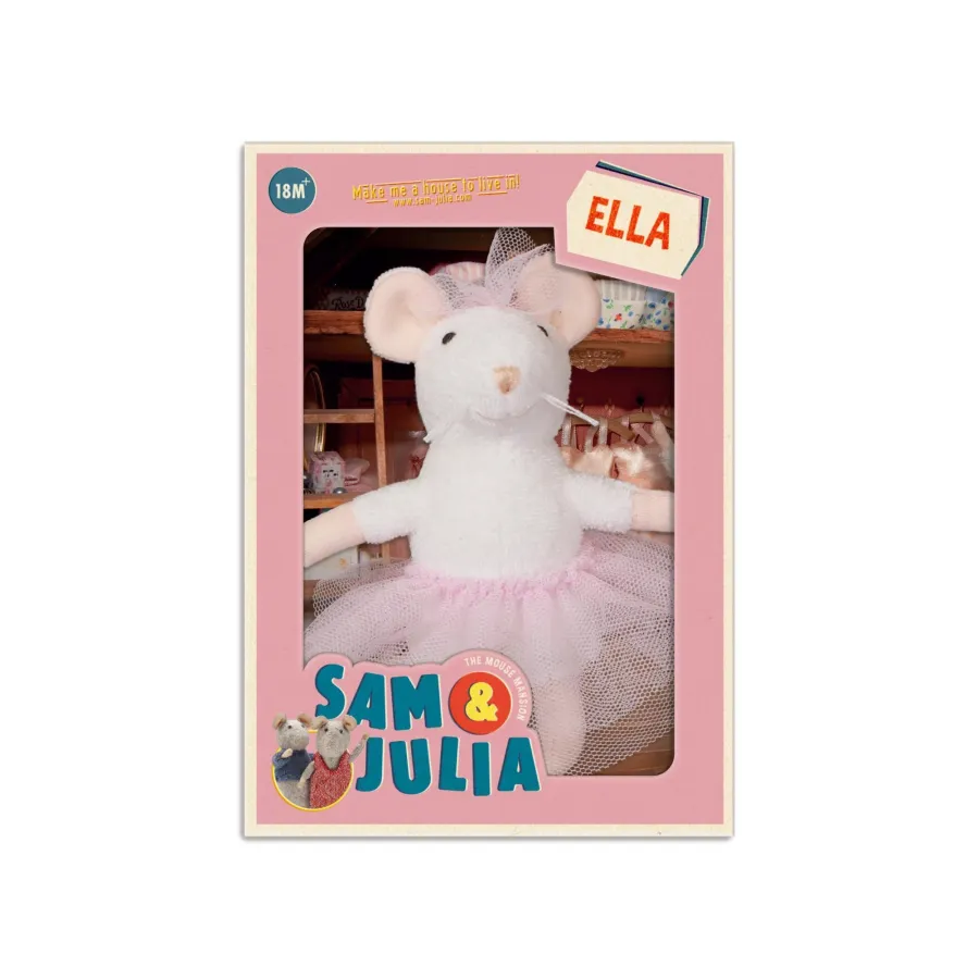 Игрушка мини-мышка ELLA 12 см