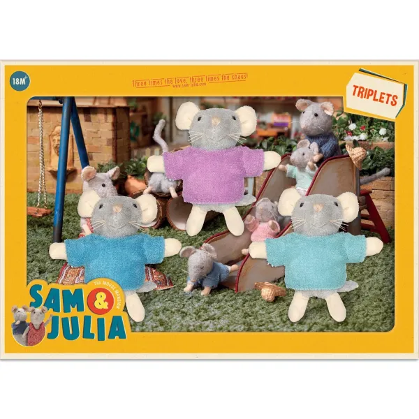 Игрушка мини-мышки Тройняшки