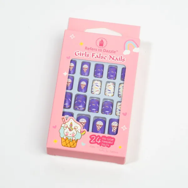 Ногти накладные 24 штуки в коробке ZX-37