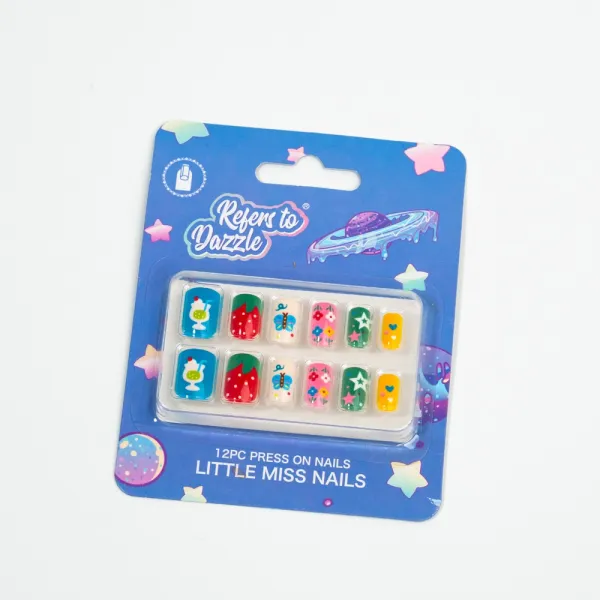 Ногти накладные детские 12 штук Little Miss Nails
