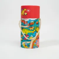 Пазлы в тубусе Dinosaur Century Adventure 88913 (124 шт)