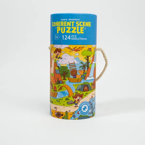 Пазлы в тубусе Jungle Adventure 88915 (124 шт)