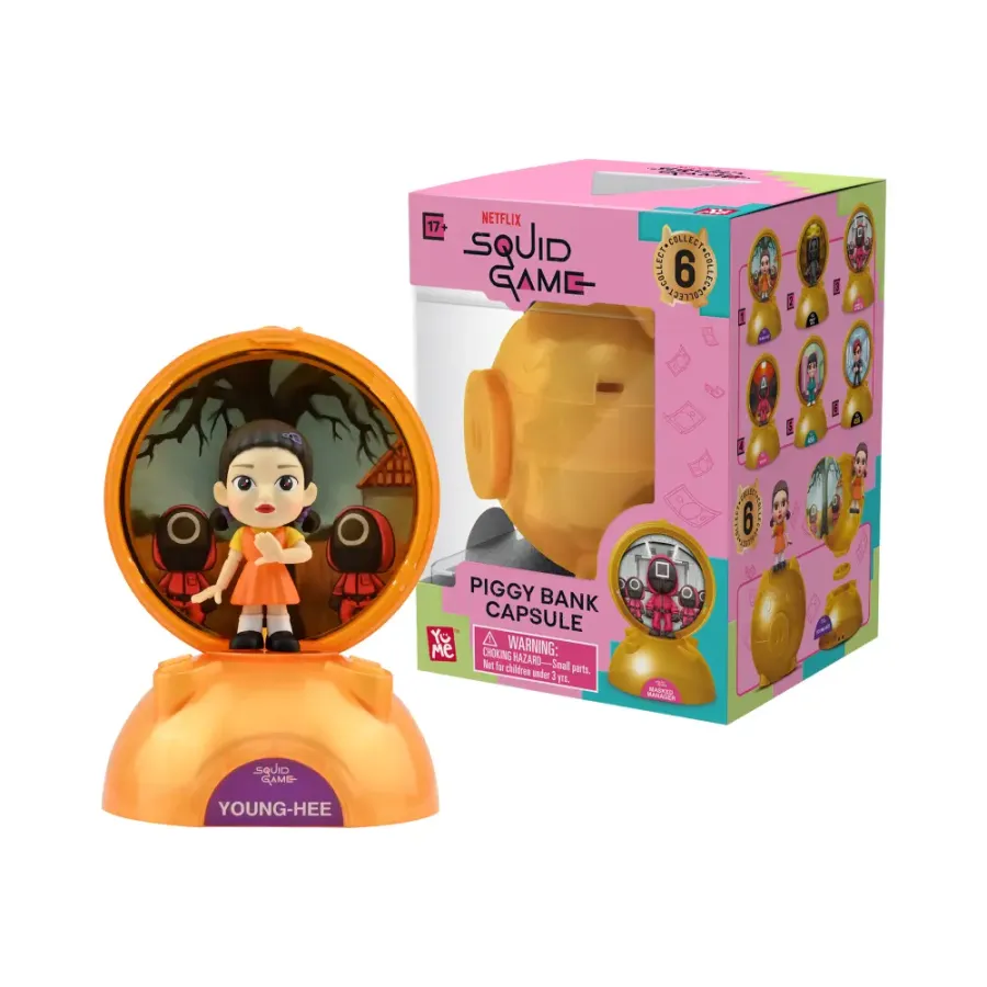 Капсула в форме копилки YuMe Игра в кальмара Bank Capsule Blind Box (15 см)