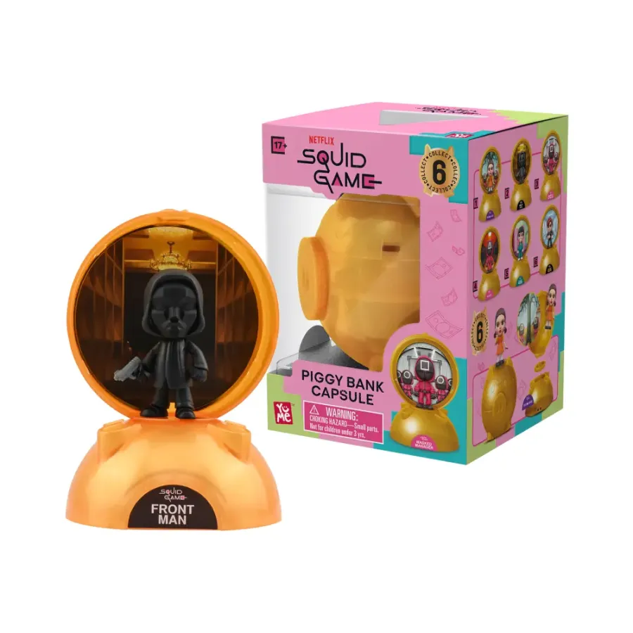 Капсула в форме копилки YuMe Игра в кальмара Bank Capsule Blind Box (15 см)