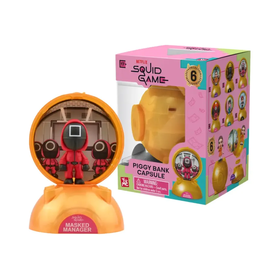 Капсула в форме копилки YuMe Игра в кальмара Bank Capsule Blind Box (15 см)