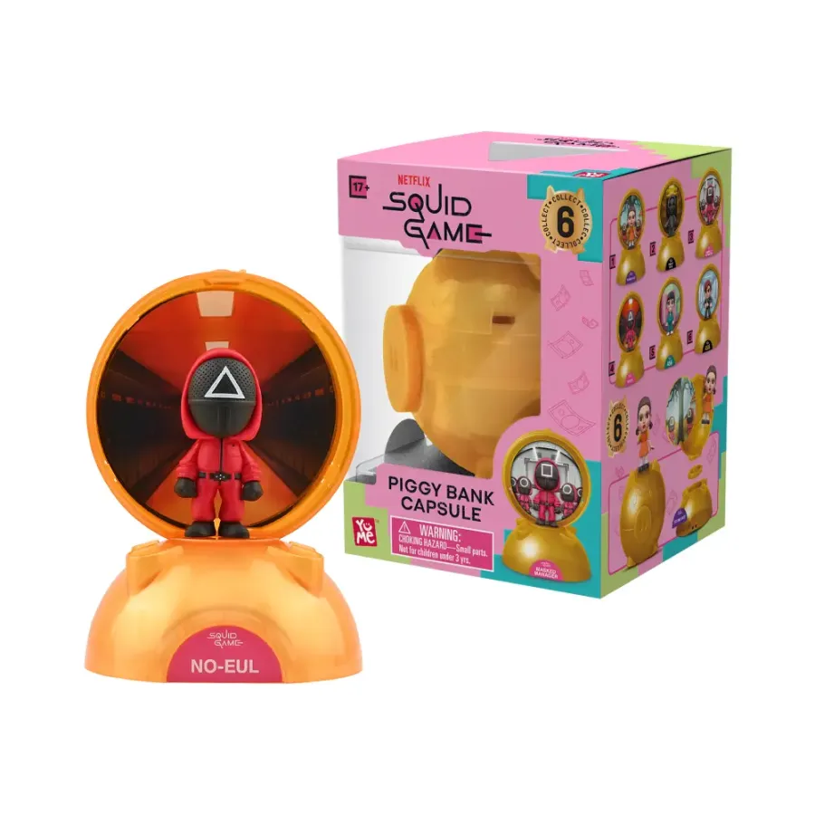 Капсула в форме копилки YuMe Игра в кальмара Bank Capsule Blind Box (15 см)