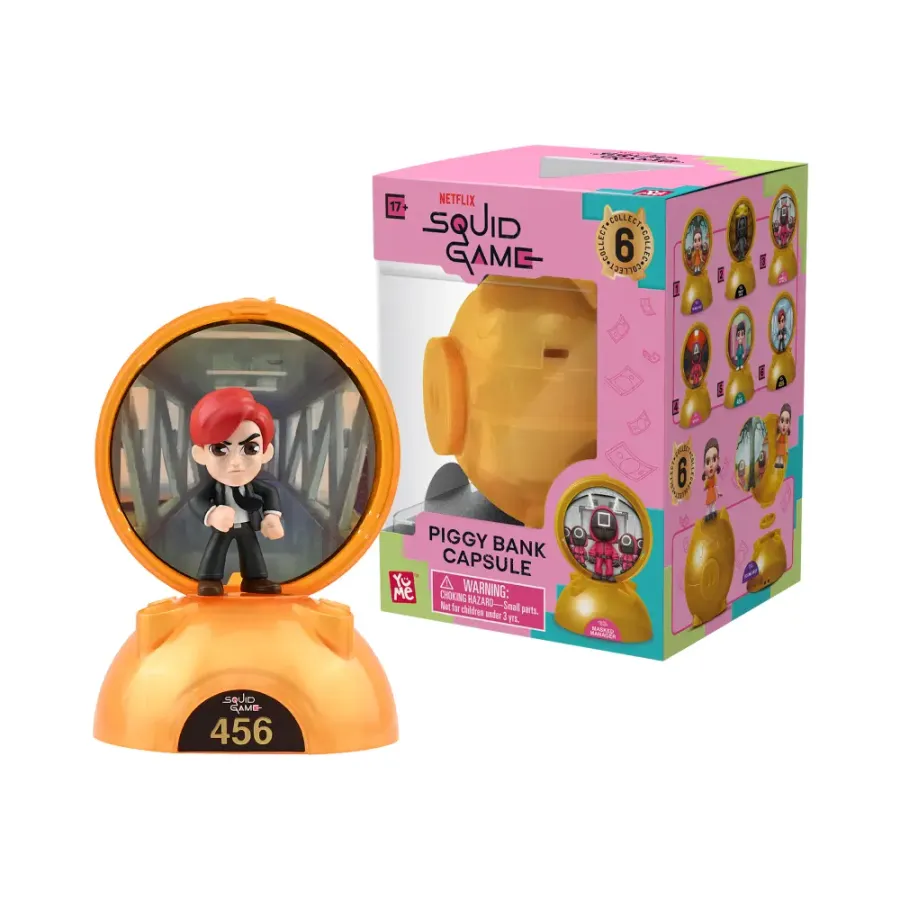Капсула в форме копилки YuMe Игра в кальмара Bank Capsule Blind Box (15 см)