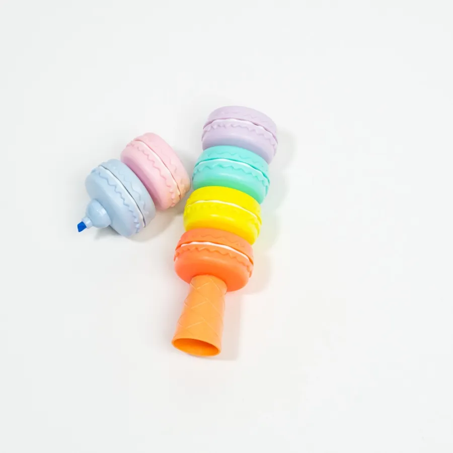 Маркеры-текстовыделители Ice cream+macarons